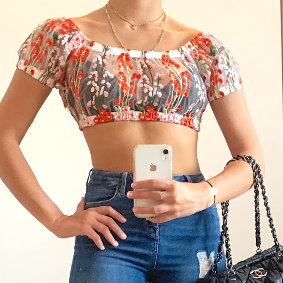 Urban Outfitters Tops - Urban Outfitters sheer floral top